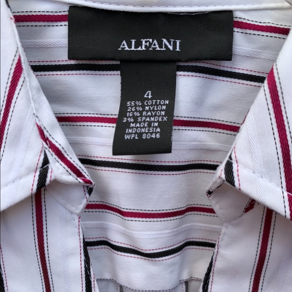 Alfani stripped button down shirt - Picture 7 of 7
